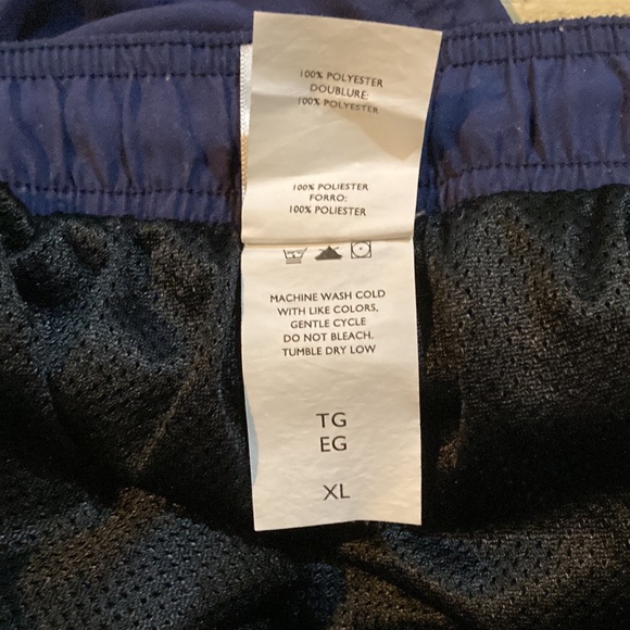 MEN’S NIKE NAVY/AQUA SWIM TRUNKS! EXCELLENT CONDITION! - Picture 3 of 3